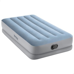 Saltea gonflabila Intex Twin Dura-Beam Comfort cu pompa USB, 99x191 cm, 36 cm inaltime