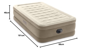 Saltea gonflabila Intex Twin Ultra Plush, 99 cm x 191 cm x 46 cm, cu pompa electrica - Img 3