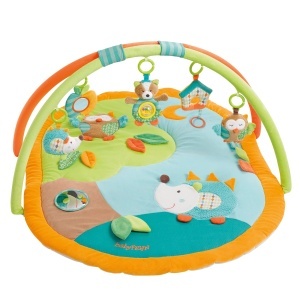 Salteluta de activitati Fehn 3D Activity-Decke Sleeping Forest 80x105 cm cu 5 jucarii detasabile