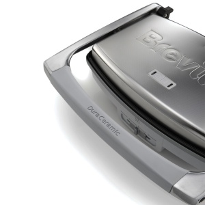 Sandwich Maker Breville VST071X, DuraCeramic, 2-3 sandwichuri, inox - Img 2