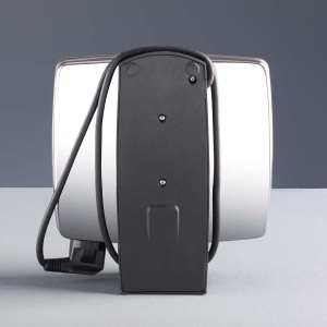 Sandwich maker Cloer 6235, 930 W, pentru 2 paine prajita intreaga, forma de coaja, mesaj optic de finalizare, infasurare cablu, carcasa din otel inoxidabil mat - Img 3