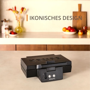 Sandwich Maker Krups pentru paine prajita perfect pregatita in forma triunghiulara placi cu acoperire antiaderenta curatare usoara fara ardere lumina  - Img 3