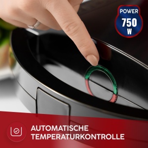 Sandwich Maker MPM MOP-50M 750W, 4 Sandwichuri, Antiaderent, Negru - Img 5