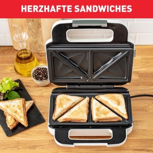 Sandwich Maker si Waffeleisen Tefal SW7011, 850W, Placi Antiaderente, Dimensiuni Mari - Img 2