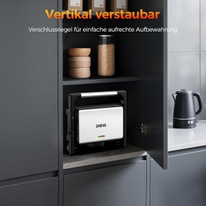 Sandwich Maker YASHE 1500W, XXL, Gratar Panini, Design Compact - Img 7