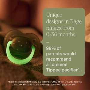 Saniuta Tommee Tippee NightGlow, 18-36 luni, 4 bucati, silicon BPA-free, design ortodontic - Img 4