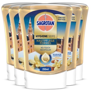 Sapun lichid Sagrotan No-Touch, editie limitata iarna, 5x250ml