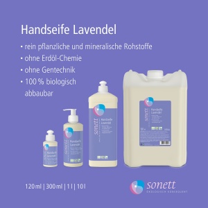 Sapun lichid Sonett Lavanda, 1 Litru, 100 Bio, Dermatologic Testat - Img 2