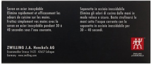 Sapuna din otel inoxidabil ZWILLING, 9.5 cm, argintie, pentru eliminarea mirosurilor - Img 3
