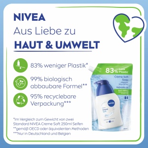 Sapune lichid NIVEA Creme Soft 500 ml cu ulei de migdale, pH neutru - Img 7