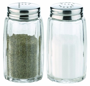 Sare si Piper Tescoma 654006 din Inox si Sticla, Design S-P