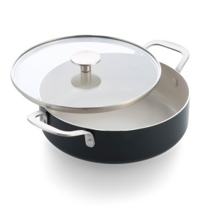 Sauteuse KitchenAid 28 cm, 4,28 L, Negru, Antiaderent, Inductie