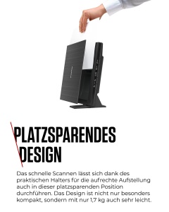 Scaner Canon Lide 400 (suport plat A4, senzor CIS, 4.800 x 4.800 DPI, sursa de alimentare USB, 5 butoane de scanare, suport pentru plasare verticala) negru - Img 5
