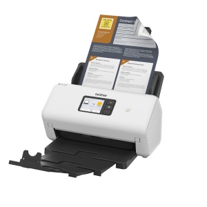 Scanner documente Brother ADS-4550W, duplex, 35 paginimin, alb - Img 2
