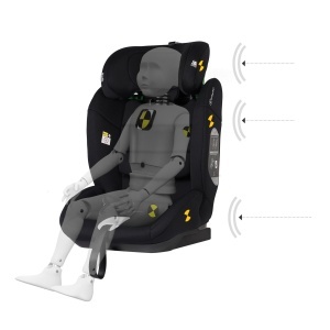 Scaun auto babyGO Lumo I-Size pentru copii 76-150 cm, Negru - Img 5