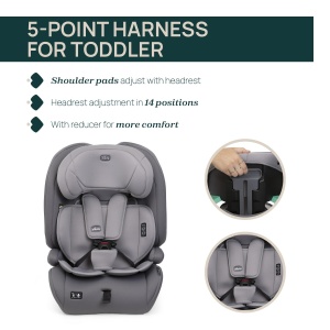 Scaun auto Chicco Gro Up i-Size, 15 luni - 12 ani, 76-150 cm, 5 kg, cu Isofix - Img 5