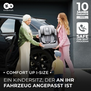 Scaun auto Kinderkraft COMFORT UP i-Size, pentru copii 76-150 cm, Negru - Img 2