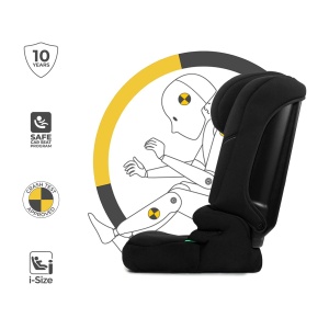 Scaun auto Kinderkraft I-COMFY, 76-150 cm, Reglabil, Negru - Img 9