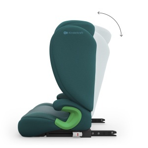 Scaun Auto Kinderkraft JUNIOR FIX2 PRO, 15-36kg, I-SIZE, Verde, cu Isofix - Img 10