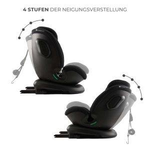 Scaun auto Kinderkraft XPEDITION 3 I-SIZE 40-150 cm, Rotativ 360, Negru - Img 7