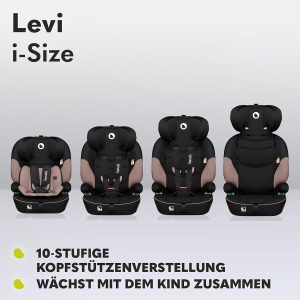 Scaun auto Lionelo Levi i-Size, 9-36 kg, 15 luni - 12 ani, cu suport pentru cap din memory foam - Img 7