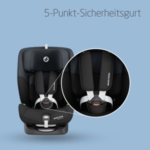 Scaun auto Maxi-Cosi Titan S i-Size 15 luni-12 ani ISOFIX Tonal Black - Img 4