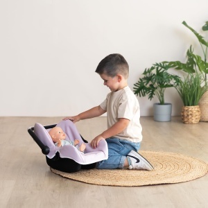 Scaun auto pentru papusi Smoby Maxi-Cosi, cu maner ajustabil, 42 cm - Img 2