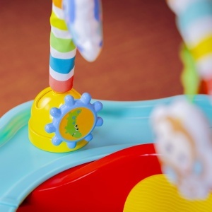 Scaun de activitate Bright Starts Playful Paradise 3-in-1, BPA-free, cu 6 jucarii - Img 9