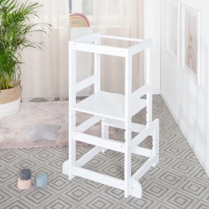 Scaun de invatare Lernturm - Stabil, alb, 60 kg, pentru copii - Img 3