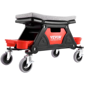 Scaun de lucru VEVOR BLC9010, 136 kg, cu roti, cu spatiu de depozitare
