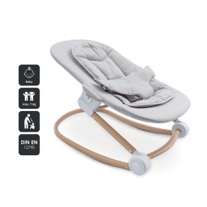 Scaun de masa babyGO Levels Newborn, ajustabil, pliabil, negru - Img 4