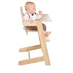 Scaun de masa Babyhochstuhl Nature Up - Bambus FSC, Abatabil, 70 kg - Img 3