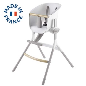 Scaun de masa BEABA Hochstuhl Up Down, Ergonomic, 6 inaltimi, GriAlb - Img 2