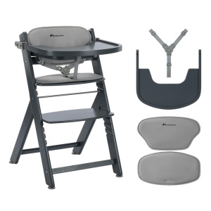 Scaun de masa Bebeconfort Timba 2, Ergonomic, Culoare Grey Mist, Pana la 110 kg