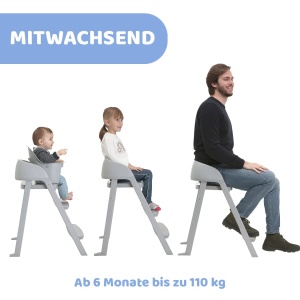 Scaun de masa evolutiv Chicco Crescendo Lite, 3 configuratii, compact, 110 kg - Img 2