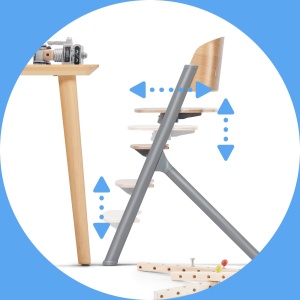 Scaun de masa Kinderkraft LIVY, 4in1, Ergonomic, Capacitate 110 kg, Design Minimalist - Img 4