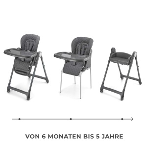Scaun de masa Kinderkraft TULO 3-in-1, 5 inaltimi, gri - Img 2