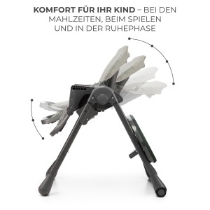 Scaun de masa Kinderkraft TUMMIE 2 in 1, adaptabil, gri - Img 4
