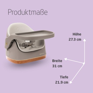 Scaun de masa Maxi-Cosi Jay 2-in-1 6 luni - 3 ani Elegance Beige compact si usor de curatat - Img 7