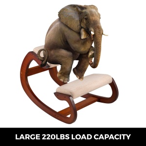 Scaun ergonomic VEVOR Kniestuhl din lemn suport pana la 150 kg pentru birou si meditatie - Img 8