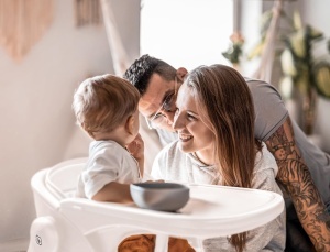 Scaun inalt pentru copii babyGO Levels, alb, design scandinav, 6 luni - 110 kg - Img 8