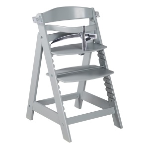 Scaun inalt pentru copii Roba Sit Up Click Fun, din lemn, culoare taupe, cu sistem de ajustare - Img 2