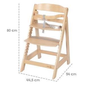 Scaun inalt pentru copii roba Sit Up III din lemn natur reglabil pana la 50 kg - Img 10