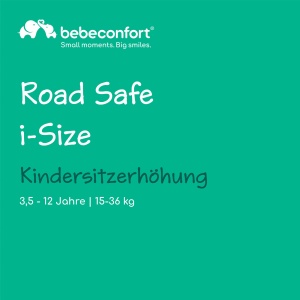 Scaun inaltator Bebeconfort Road Safe i-Size, Scaun pentru copii i-Size, instalare cu centura de siguranta, de la 3,5 ani pana la 12 ani, 15-36 kg, 100-150 cm, Negru complet - Img 2