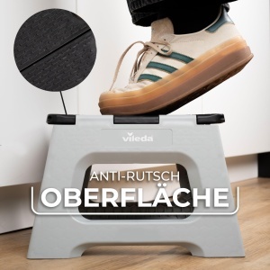 Scaun pliabil Vileda Tritthocker 23cm - capacitate 150kg, anti-alunecare - Img 3