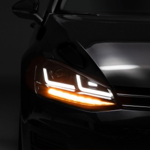 Scheinwerfer LED OSRAM LEDriving pentru VW Golf 7, Black Edition, 200 mai multa lumina - Img 4