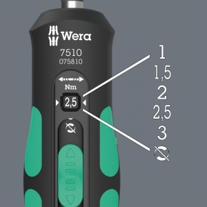 Schita cu torsiune Wera 05075810001 1-3 Nm, 14, 147,5 mm, ajustare rapida - Img 3