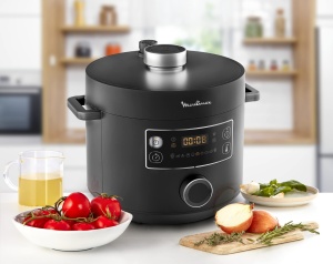 Schnellkochtopf Electric Moulinex Epic Turbo Cuisine CE7548, 1090 W, Negru - Img 4