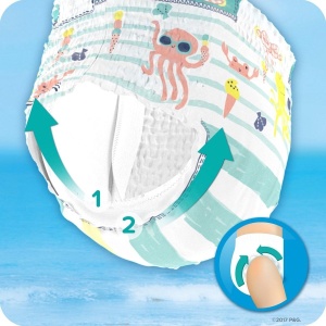 Scutece de inot Pampers Splashers Baby Shark, 10 buc, 5-6 ani, 14 kg - Img 4