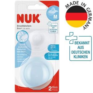 Scuturi pentru sfarcuri NUK | Sfarcuri pentru alaptare | Protejeaza impotriva mameloanelor dureroase | silicon subtire | Marimea M (20mm) | inclusiv cutie de protectie | 2 bucati - Img 6